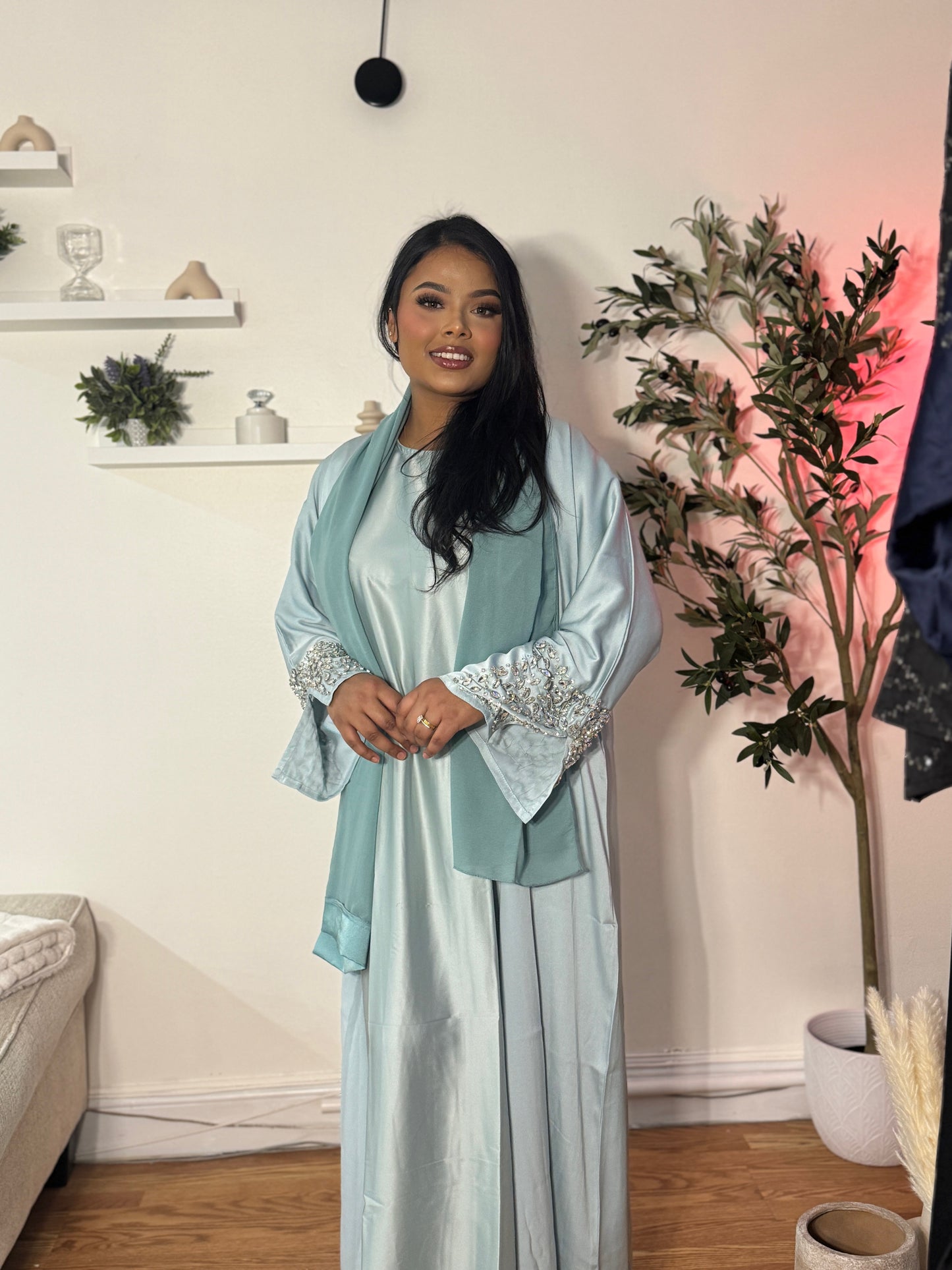 Azara in baby blue