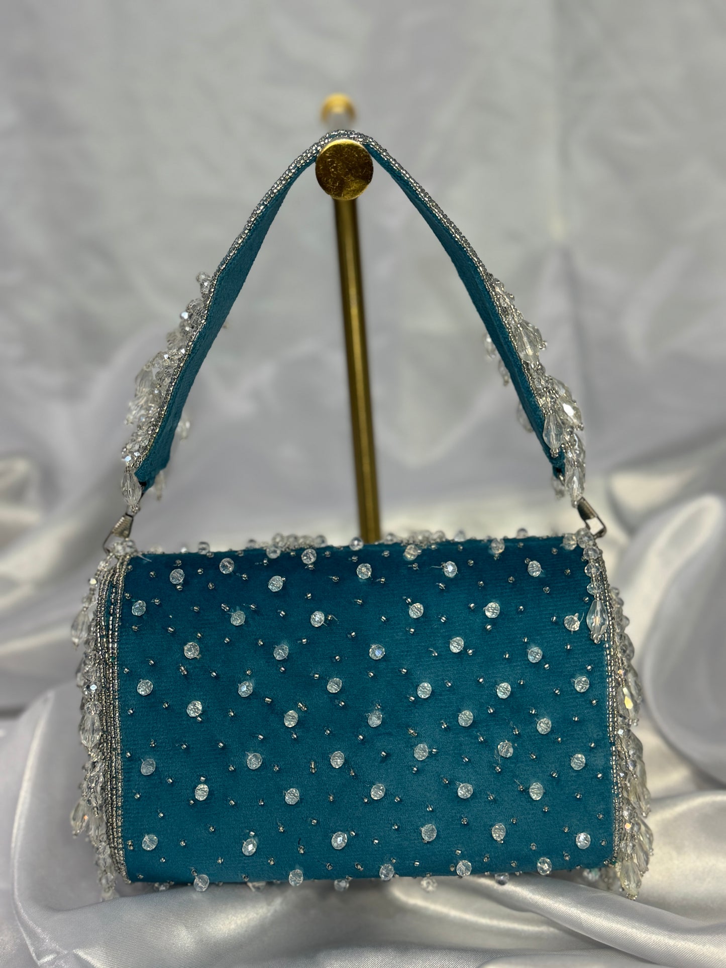 Midnight in turquoise blue
