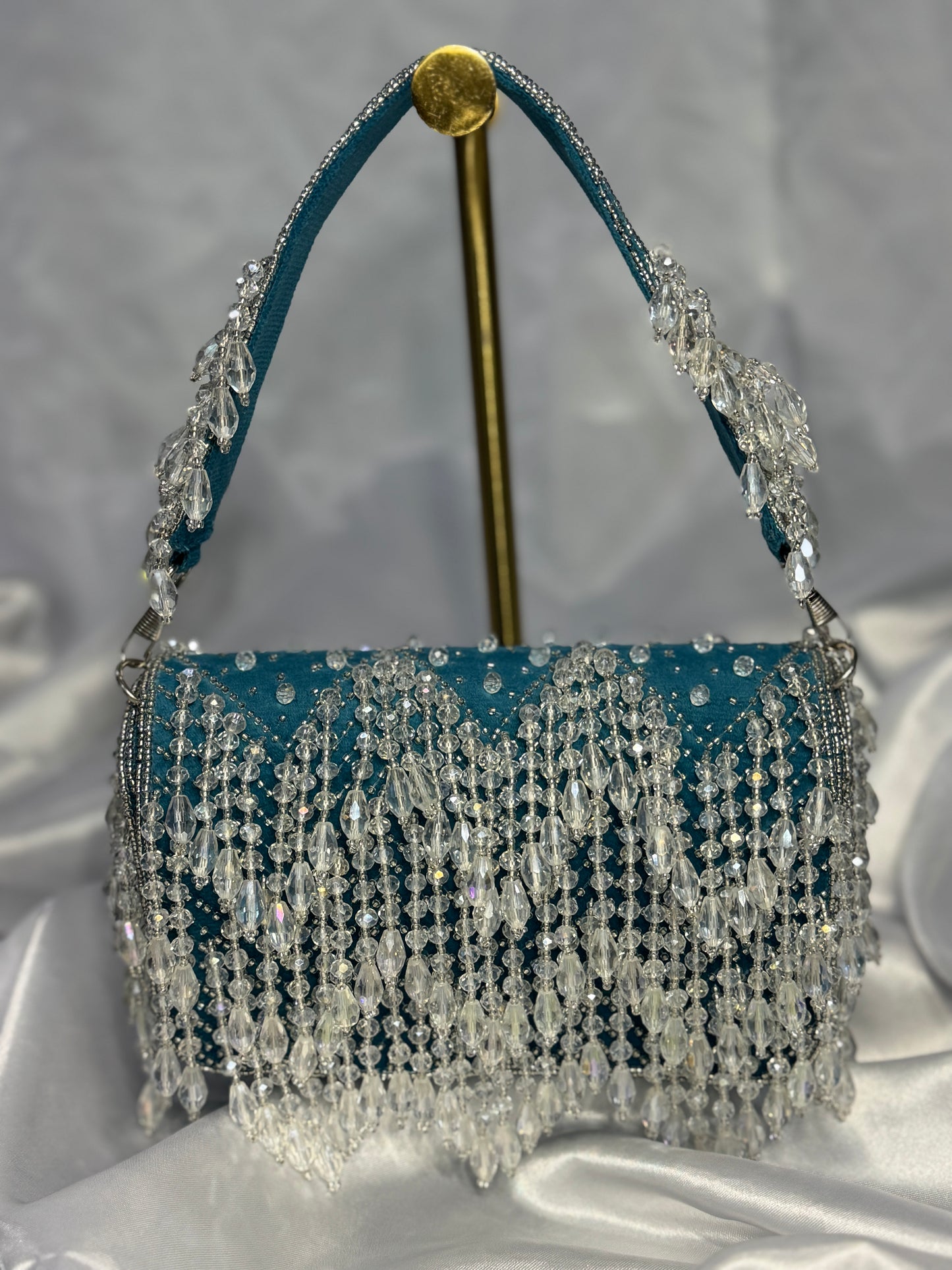 Midnight in turquoise blue