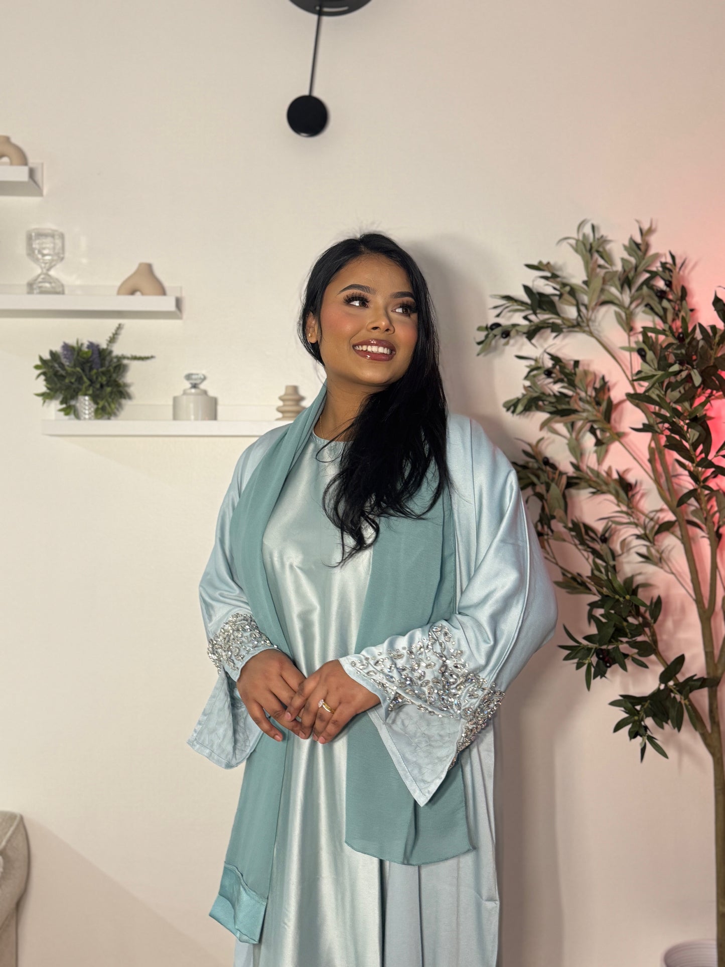 Azara in baby blue