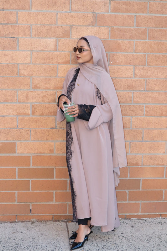 Safa lace abaya