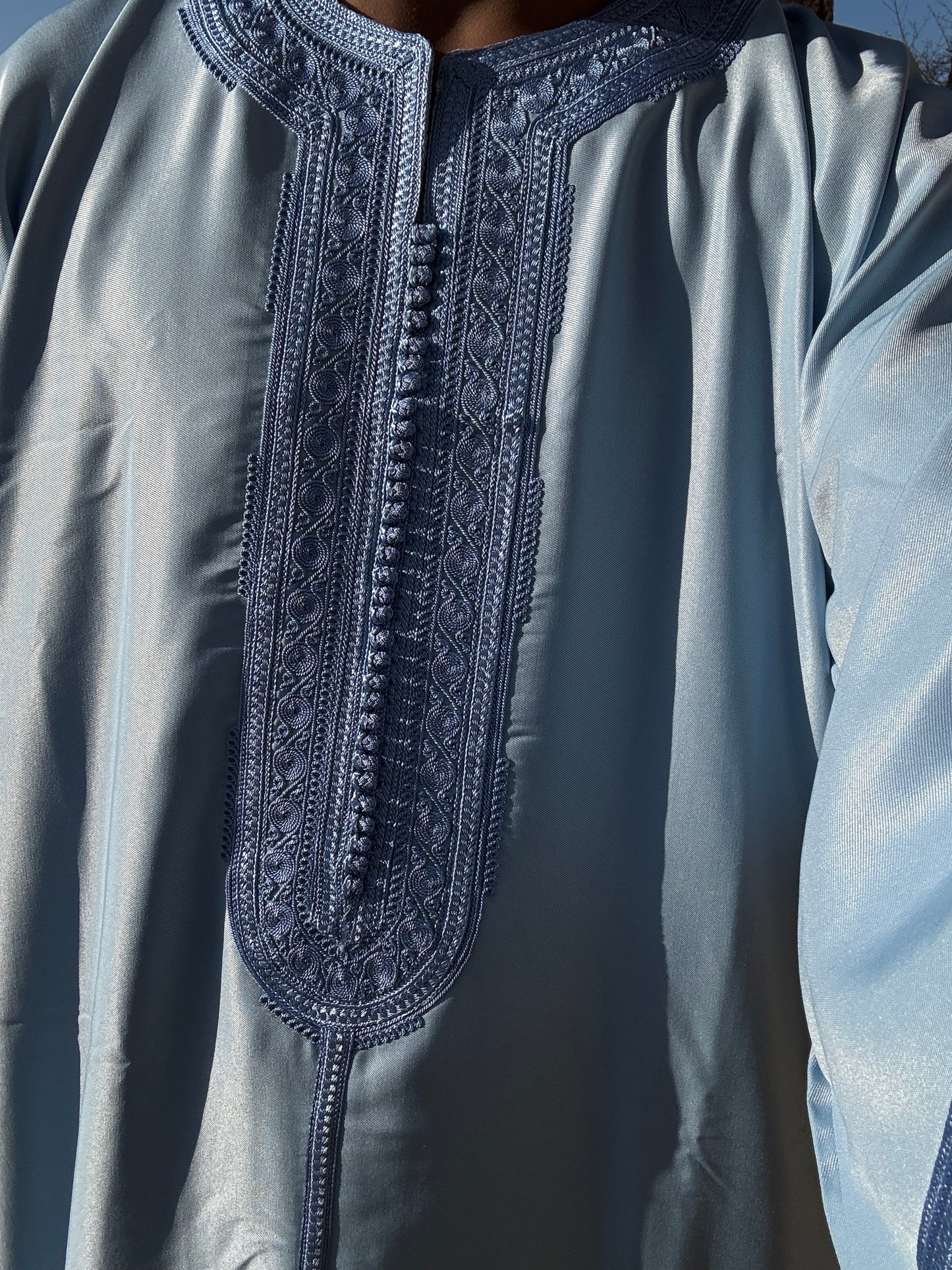 Sky blue kaftan