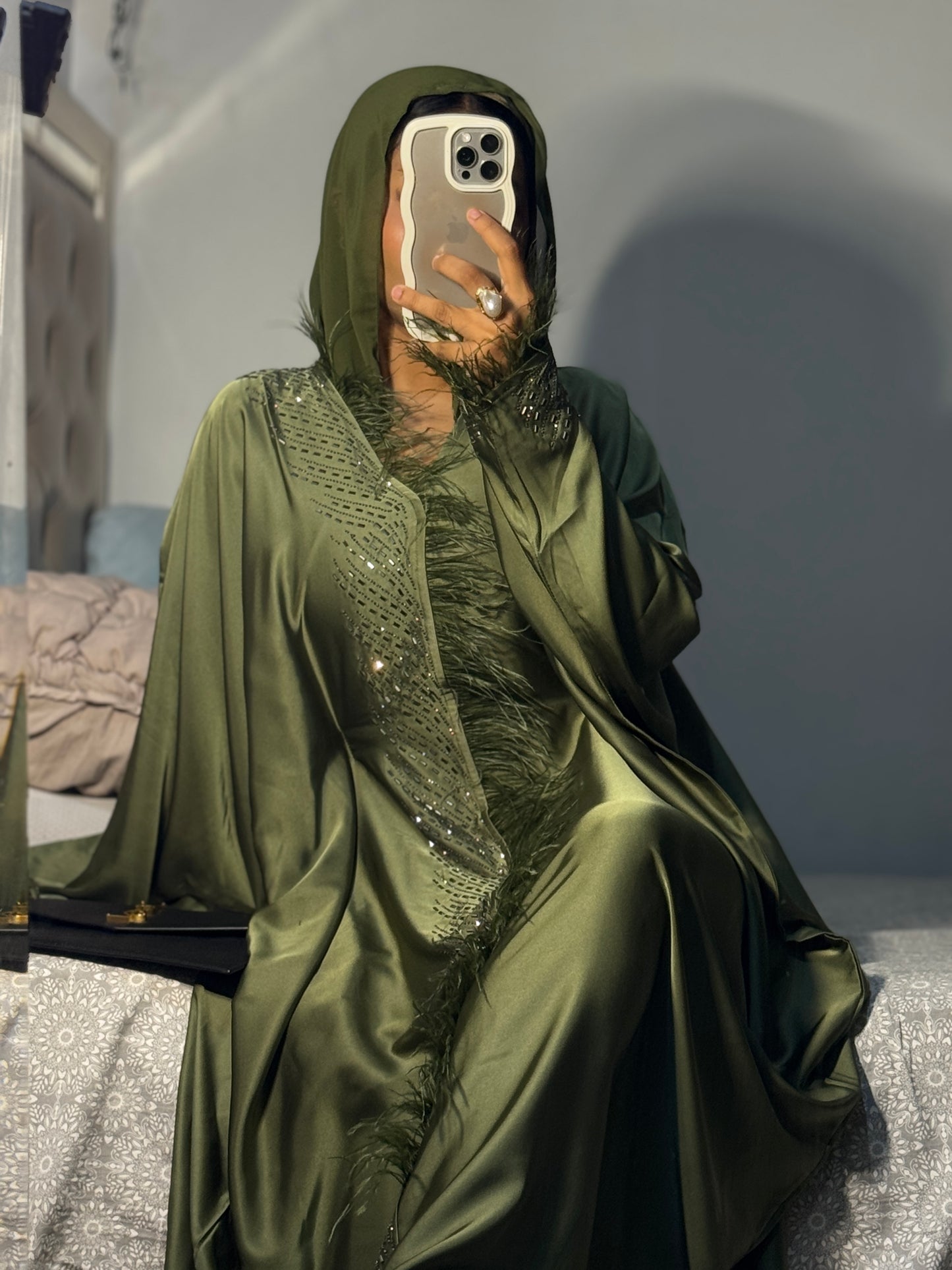Butterfly abaya