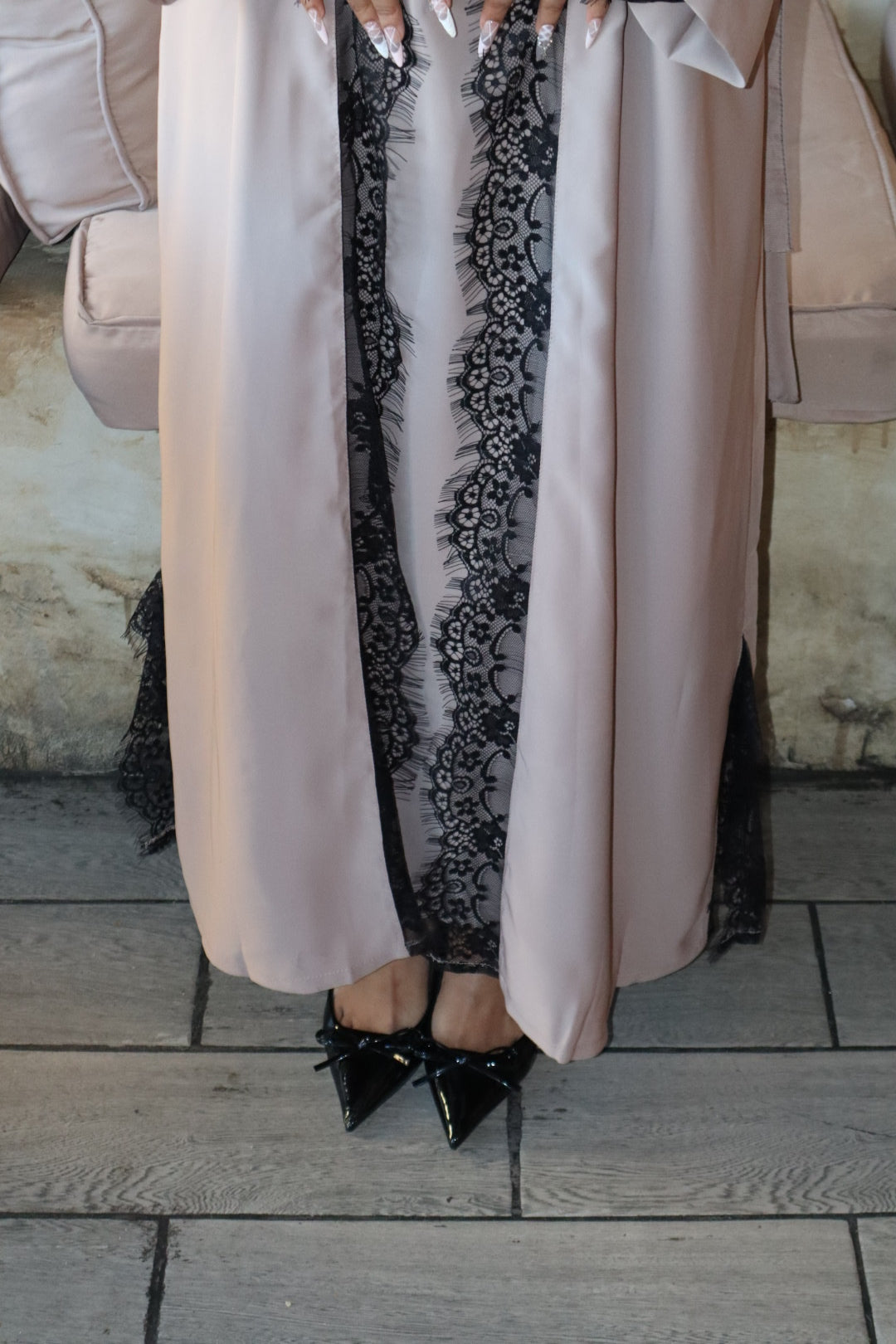 Safa lace abaya