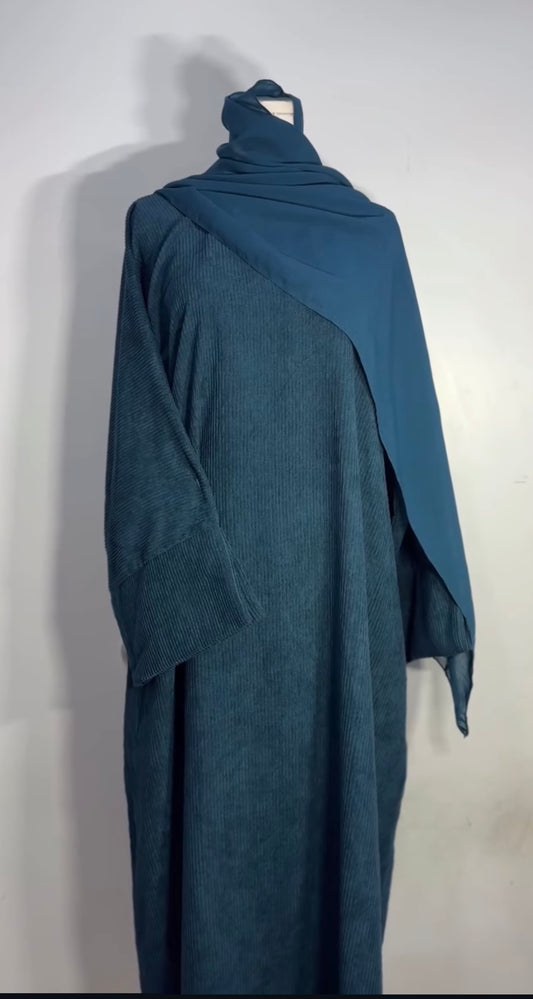 Corduroy winter Abaya